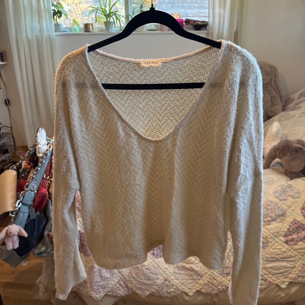 Storia Cream Knit Sweater